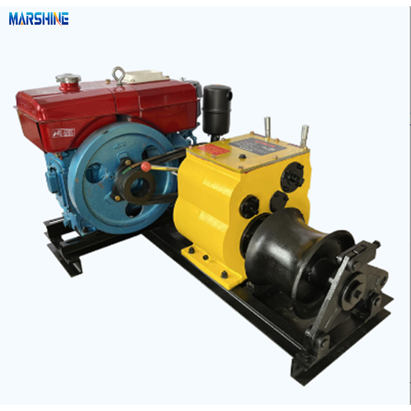Machina de cabrestante de cable diesel portátil de 5 toneladas de 5 toneladas