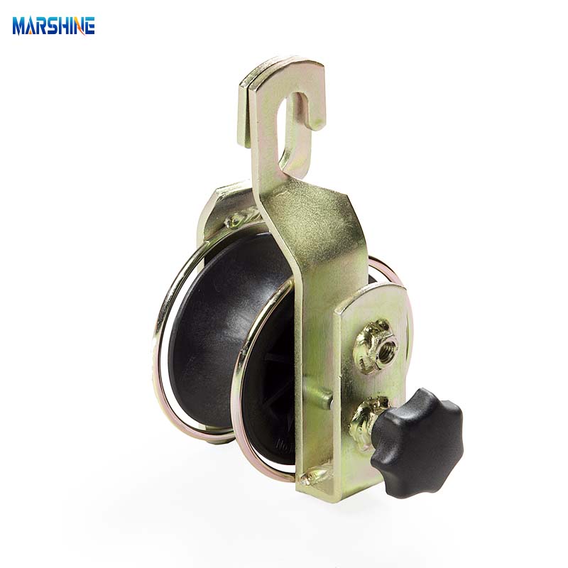 Rueda para tendido de cables con ranuras para cables de 54 mm, listón de escalera para cables ST159