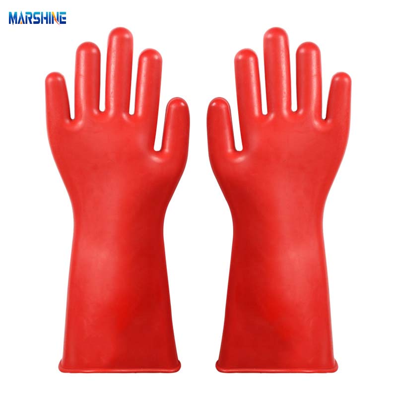 Guantes de electricista de caucho protector aislante