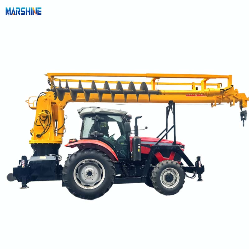 Máquina de erección de polo integrada de taladro de elevación