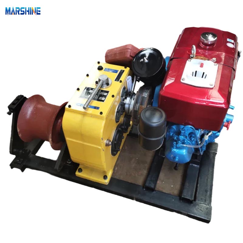 Máquina de cable diesel de Light Duty 3T/5T tirando de cabrestante