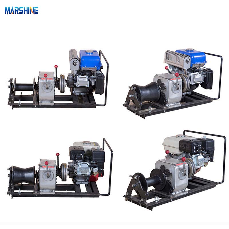 Máquina de cabrestante de cable de motor diesel portátil