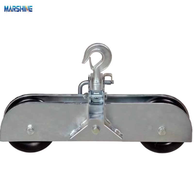 Rodillos de montaje de cables con marco de acero tipo serie